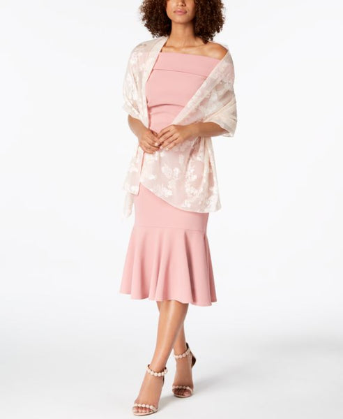 NEW I.N.C. Blossom Shadow Evening Wrap , Pink, Size: ONE SIZE.