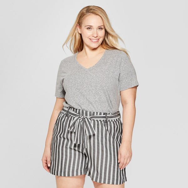 Plus Size Slim-Fit Cami Top-Mossimo Supply Co. Gray.