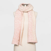 Women's Fair Isle Oblong Scarf - Universal Thread™ Pink One Size NWT