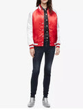 Calvin Klein Jeans Varsity Jacket Color: Red  Size: Large