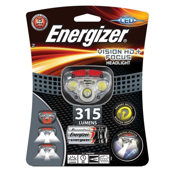 Energizer Vision Hd+ 315 Lumens Focus Headlight.
